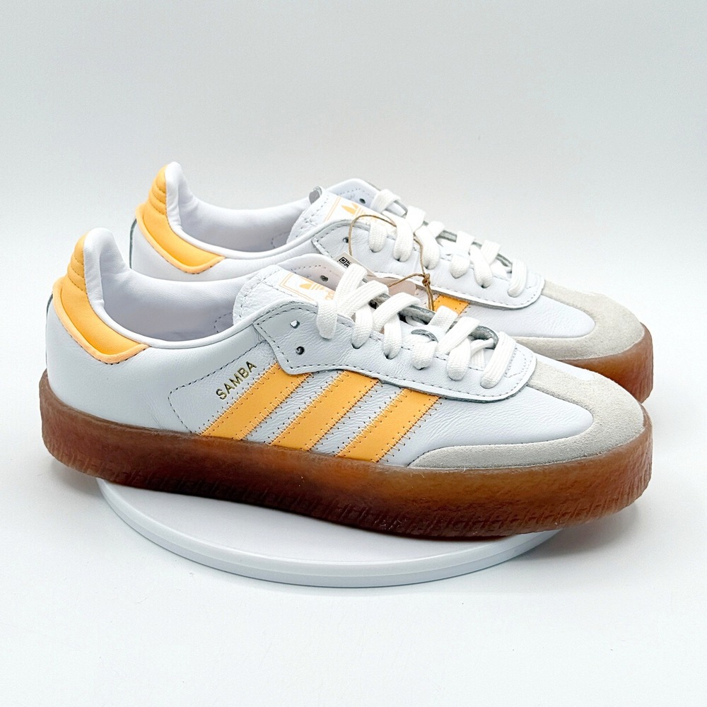 Adidas Sambae J 'White Acid Orange Gum' / Size 6 Y fits Womens 7 / Jp5933, New
